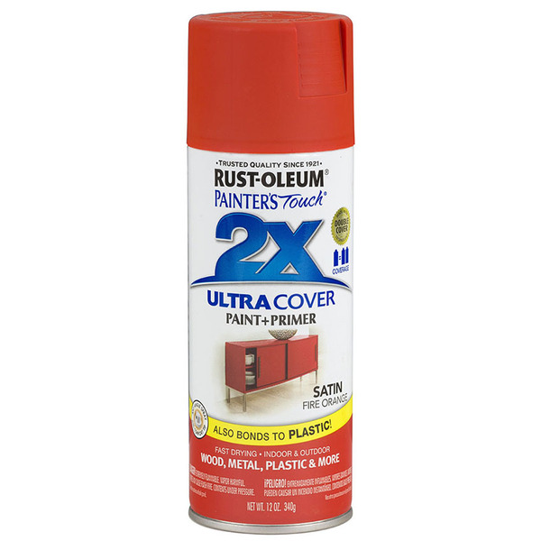 Rust-Oleum Fire Orange, Satin, 12 oz 263149